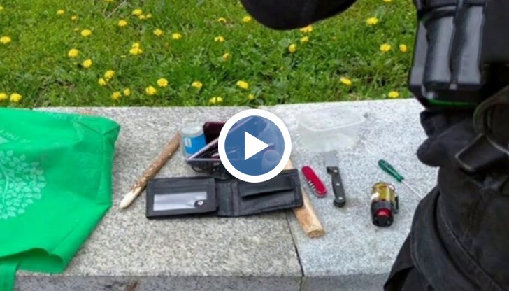 Нападателят е носил в себе си отвертка, нож, джобно ножче, пръчки и спрей