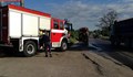 Камион изгоря на пътя Червена вода - Русе