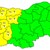 Жълт код в 11 области на страната
