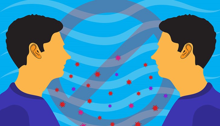 Дистанцията до 3 м не е достатъчна да ни предпази от заразяване