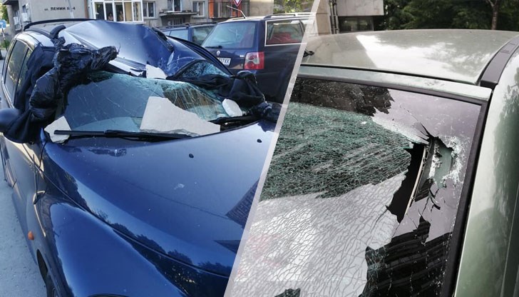 Коли са потрошени от падащи плочи от блокове в Русе