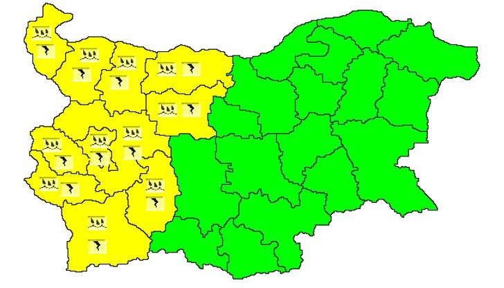 Времето в неделя ще е хладно за юли