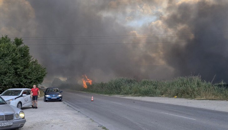 Автоморгата край Пловдив е напълно изгоряла при пожара