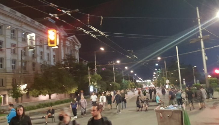 Блокирано е кръстовището и при Ректората Блокирано е кръстовището и при Ректората