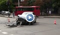 Катастрофа между автобус и лек автомобил на улица "Плиска"