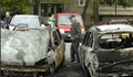 Автомобили горяха в центъра на Плевен