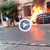 Кола горя като факла в центъра на София