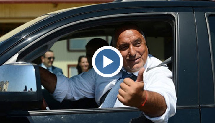 Тази сутрин Борисов инспектира ремонта на пътя между Монтана и Видин