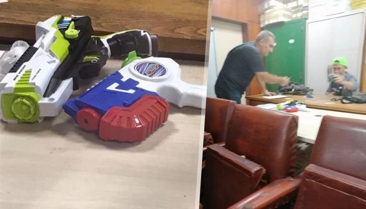Съвсем не на майтап хората с водните пистолети са задържани от полицията Съвсем не на майтап хората с водните пистолети са задържани от полицията