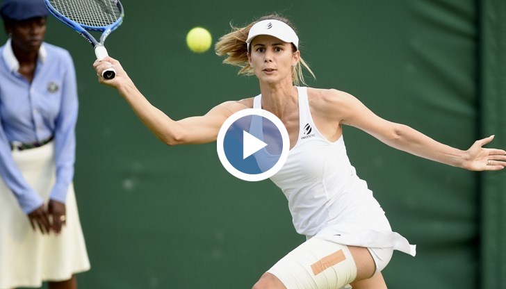 В интервюто на корта непосредствено след победата Цвети едва сдържаше обзелите я емоции