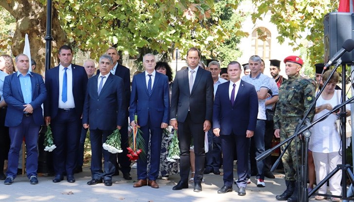 Кметът Пенчо Милков произнесе слово