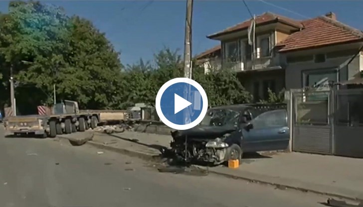 Шофьорът на камиона заспал зад волана