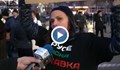 Протестираща жена от Русе: Аман вече от корупция. Г-н Борисов явно смята, че сме овце