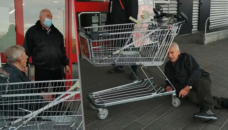 Възрастен човек с патерици не е бил допуснат от охраната да пазарува в Кауфланд