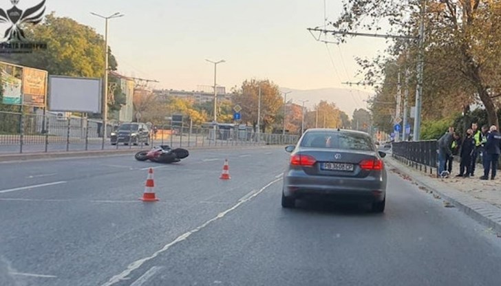 Мотористът се опитал да избяга от полицейска проверка