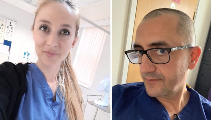 Д-р Светлана Стаменова (вляво) и д-р Иван Анев са двама лекари, с които Свободна Европа разговаря за работата им във Великобритания по време на пандемията с коронавирус