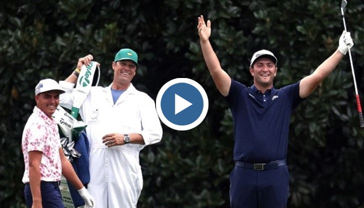 Голф играчът Йон Рам влезе в историята с изумително изпълнение по време на тренировките преди "Мастърс" турнира Augusta National