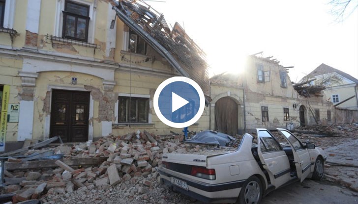 Ранени хора и големи разрушения след новото земетресение със сила 6.2 по Рихтер в Хърватия