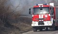 Гума на товарен автомобил пламна на изхода на Русе