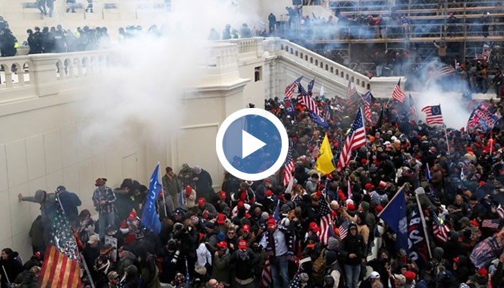 Тя съобщи за информация, според която Тръмп е във военна база