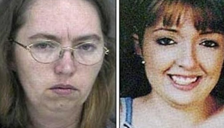Лиза Монтгомъри /в ляво на снимката/ умъртвила по жесток начин бременна жена, за да вземе бебето й