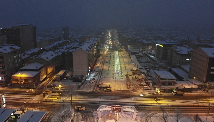 За умерения климат на Истанбул снеговалежът е събитие