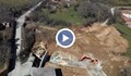 Свлачище заплашва да погълне къщи и главен път във Великотърновско
