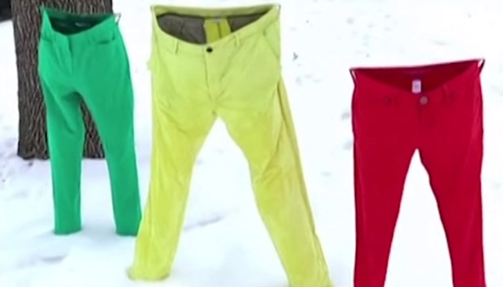 Американката направила това, за да "придаде цвят на зимата" Американката направила това, за да "придаде цвят на зимата"