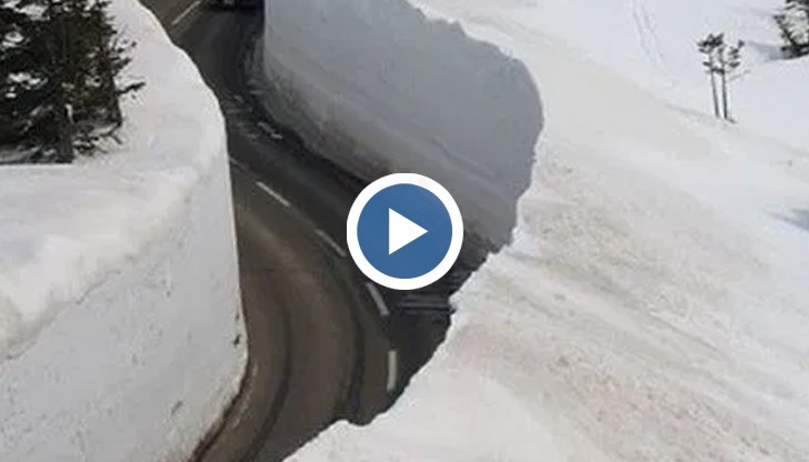 В Окинава пада толкова много сняг, че понякога преспите надвишават 15 и дори 20 метра