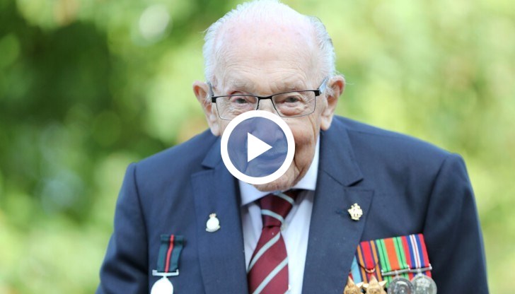 Ветеранът проведе благотворителна кампания, която събра невероятните 39 милиона паунда за медиците във Великобритания