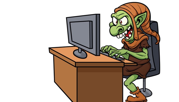 Тролът е потребител в интернет, който прави коментари, стоящи извън темата на обсъжданe