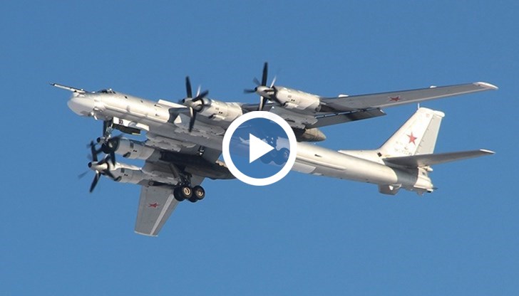 Учебно патрулирне на Ту-95МС „Мечките“ беше показано на видео
