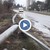 ТИР буквално отряза стълб на булевард "България"