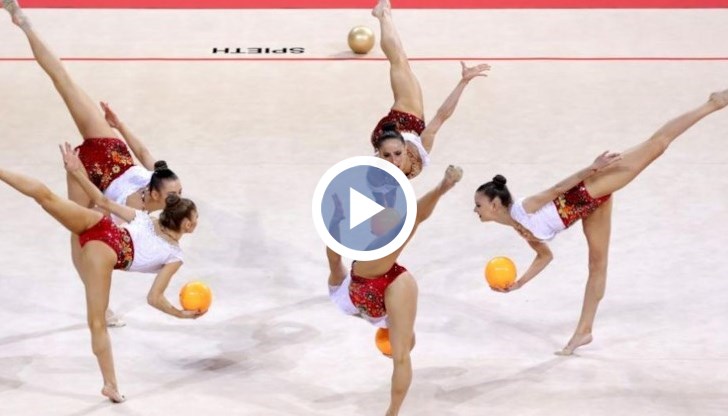Оценката от 44.150 точки за българския ансамбъл е най-високата, присъждана до момента в историята на художествената гимнастика