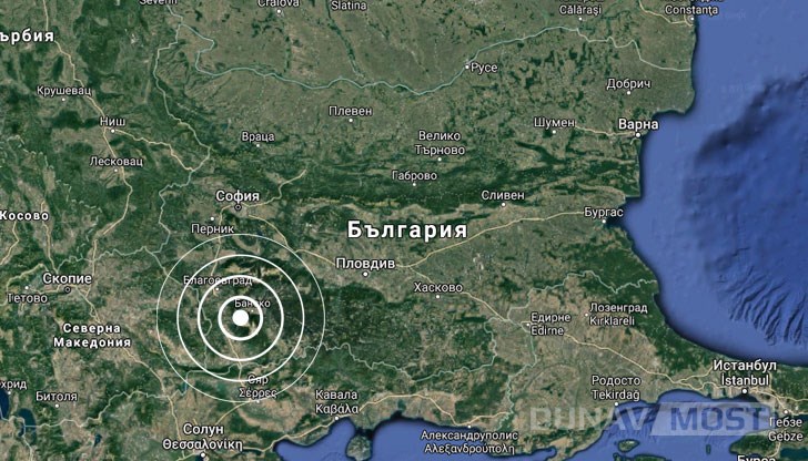 Трусът е регистриран в 00:47 часа тази нощ