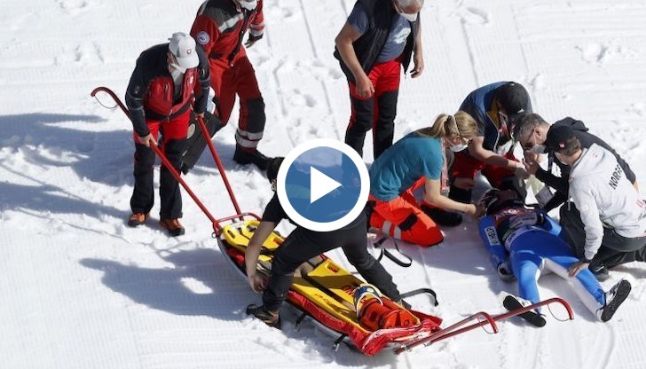Норвежкият ски-скакач Даниел-Андре Танде стана жертва на ужасяващо падане по време на Световното първенство в Планица, Словения