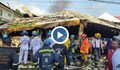 Триетажна сграда рухна след пожар в Банкок