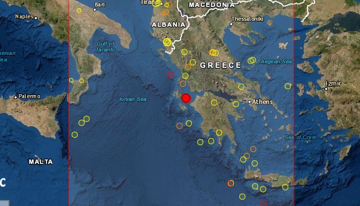 Трусът е усетен в 03:17 часа местно време