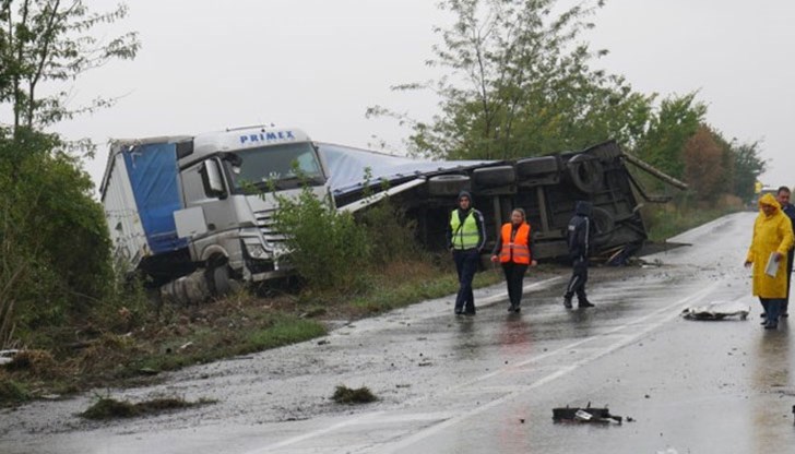 Пътно-транспортното произшествие възникнало на 08.10.2020 г. на пътя Разград - Русе
