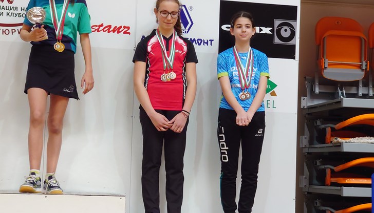 С вицешампионска титла се върнаха момичетата до 12 години на СКТМ “Дунав” Русе от проведеното Държавно отборно и индивидуално първенство до 12 години в град Панагюрище