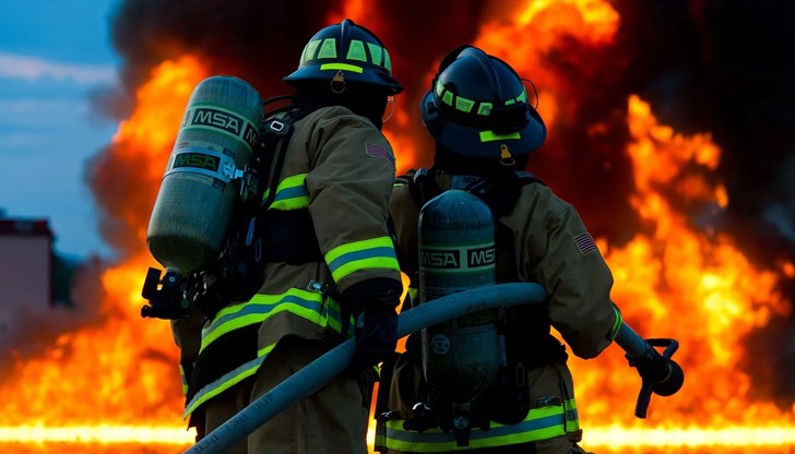 Пламнал фургон в Две Могили и миризма на бензин в Русе вдигнаха пожарникарите