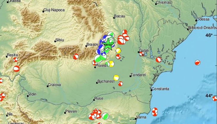 3,2 по Рихтер разлюля района в Румъния тази сутрин в 05:20 часа