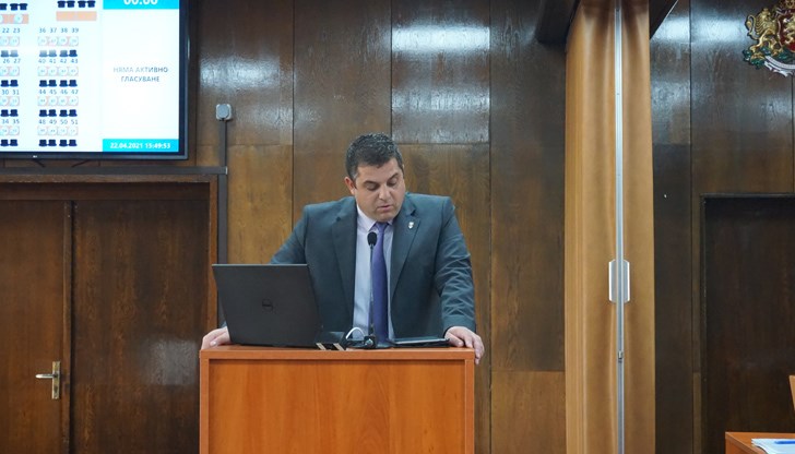 Председателят Иво Пазарджиев направи предложение по време на 21-ото заседание на ОбС – Русе