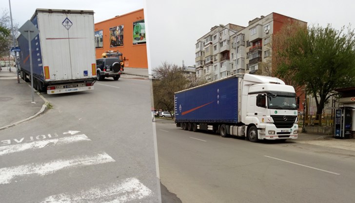ТИР-ове затрудняват движението в квартал "Дружба"