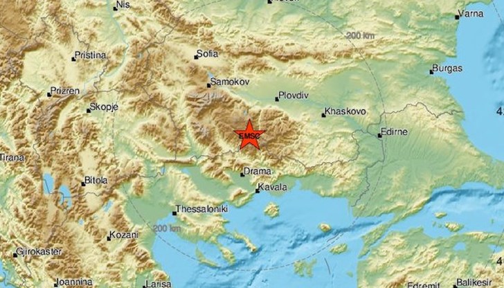 Трусовете са регистрирани тази сутрин