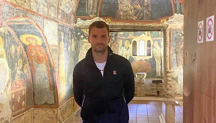 Най-добрият ни тенисист Григор Димитров е в България, като днес е успял да посети Боянската църква