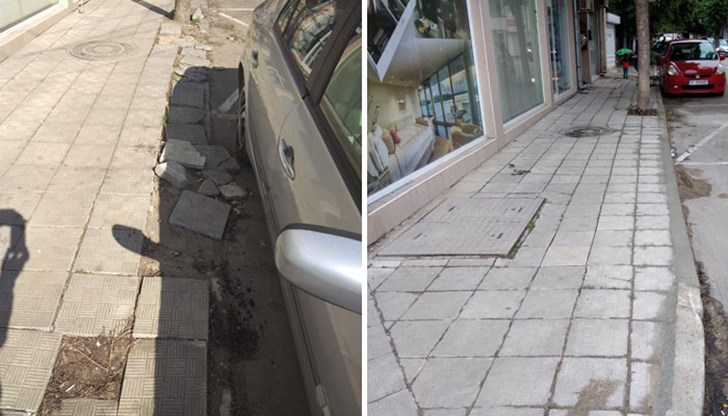 От общинското предприятие се отчетоха с ремонтирани плочки на ул. "Чавдар войвода" и бул. "Липник"
