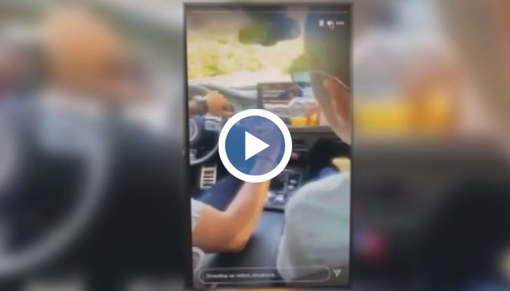 На кадрите ясно се вижда, че освен пасажерите, шофьорът също пие