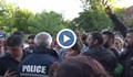 Сблъсък между полицията и протестиращите в село Ковачевци