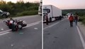 Катастрофа с моторист на пътя Русе - Бяла